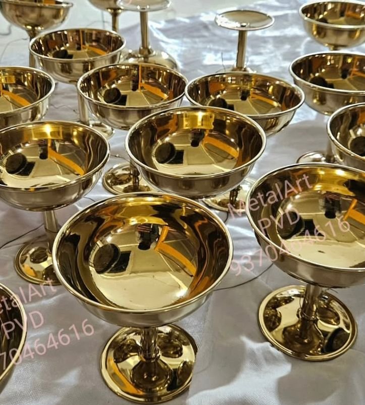 PVD Coated Stainless Steel Icecream cups